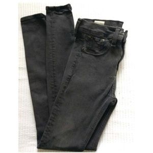 Rag & Bone/Jeans Washed Black Skinny